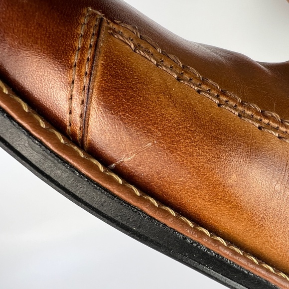 Sandro Moscoloni Tan Ambrose Size 12 Slip On Mens Leather Shoes Width D - Picture 11 of 12